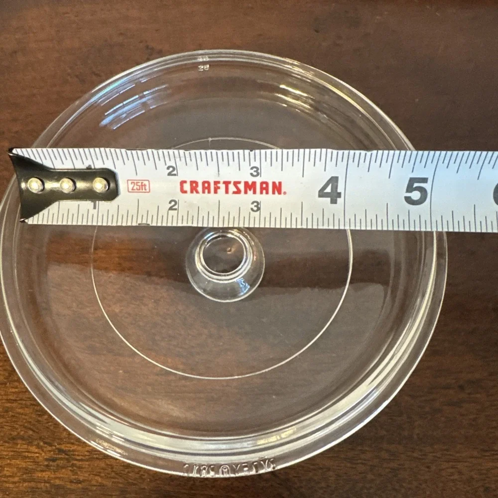 P81C Pyrex Clear Glass Round, Lid Only, Replacement
